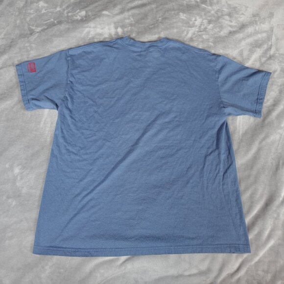 Vintage Spider-Man Graphitti Marvel T Shirt Mens XL Slim Fit Blue 2005 Y2K - Picture 6 of 8